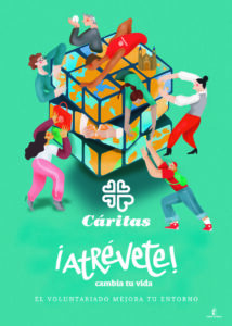 Cáritas lanza una invitación a “atrévete a cambiar tu vida y tu entorno” a través del voluntariado
